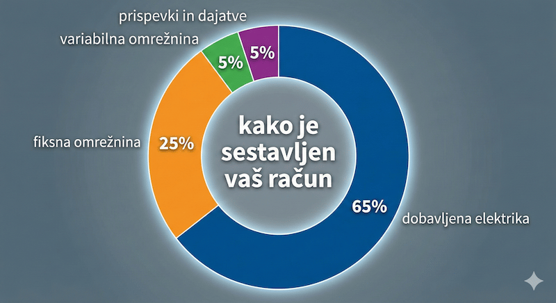 Struktura računa za elektriko
